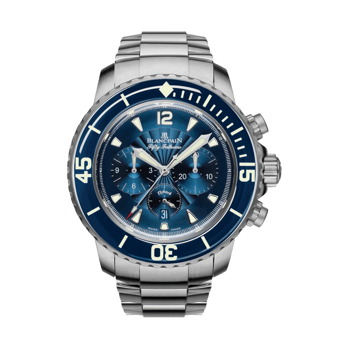 Blancpain Fifty Fathoms Chronographe Flyback Steel Blue Dial 5085FB 1140 71B