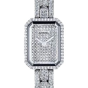 Chanel Premiere Collection Watch 18K White Gold Diamonds Bracelet H2437