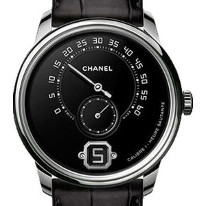 Chanel Monsieur Manual-Wind Platinum Grand Feu Enamel Limited Edition 100 H6597
