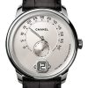 Chanel Monsieur Manual-Wind White Gold Ivory Opaline Dial Black Strap H6672