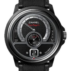 Chanel Monsieur Superleggera Edition Manual-Wind Matte Black Ceramic Steel H6823