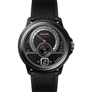 Alternative view of Chanel Monsieur Superleggera Edition Manual-Wind Matte Black Ceramic Steel H6823