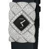 Chanel Coco Crush Jewelry Quartz Watch Quilted Motif White Gold Black Satin J11350