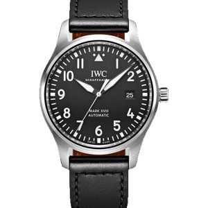 Alternative view of IWC Pilot’s Watch Mark XVIII 40mm Steel Black Black Calfskin IW327009