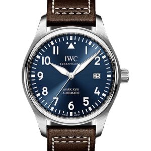 Alternative view of IWC Pilot’s Watch Mark XVIII Le Petit Prince 40mm Steel Blue Brown Calfskin IW327010