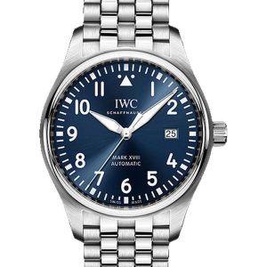 Alternative view of IWC Pilot’s Watch Mark XVIII Le Petit Prince 40mm Steel Blue Bracelet IW327016