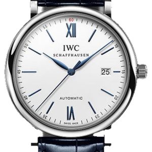 IWC Portofino Automatic 40mm Steel Silver Blue Alligator IW356527