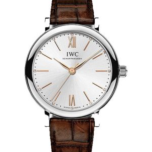 Alternative view of IWC Portofino Automatic 34 Steel Silver Brown Alligator IW357403