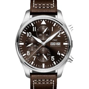 Alternative view of IWC Pilot’s Watch Chronograph Saint Exupery 43mm Brown Calfskin IW377713
