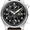 IWC Pilot’s Watch Chronograph Spitfire 41mm Steel Black Brown Calfskin IW387903