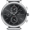 IWC Portofino Chronograph 42mm Steel Black Milanaise IW391030