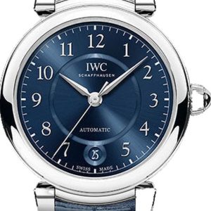 IWC Da Vinci Automatic 36 Steel Blue Alligator IW458312