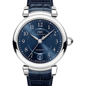Alternative view of IWC Da Vinci Automatic 36 Steel Blue Alligator IW458312