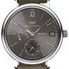 IWC Portofino Hand-Wound Eight Days 45mm Steel Slate-Grey Suede IW510115
