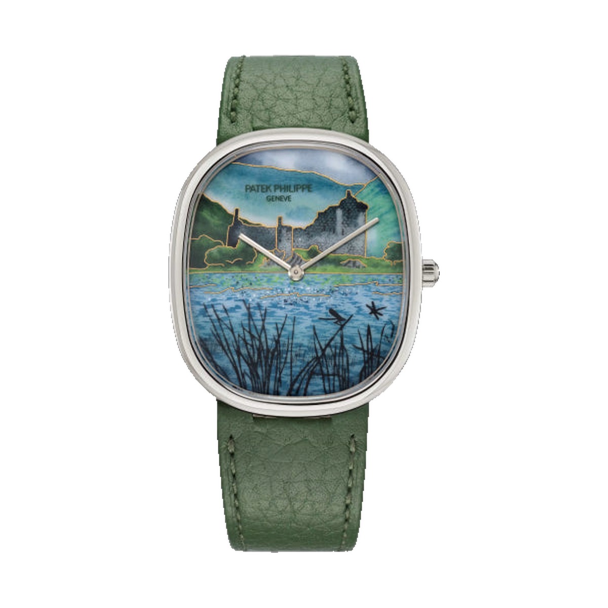 Patek Philippe Golden Ellipse White Gold Highland Castle 5738/50G-043 (Limited 15pc)