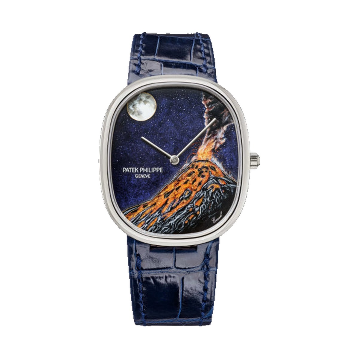 Patek Philippe Golden Ellipse White Gold Fuego Vulcano 5738/50G-044 (Limited 15pc)