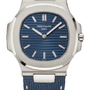 Patek Philippe Nautilus 50th Anniversary White Gold Blue Baguette 5810G-001 (Limited 1000pc)