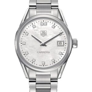 TAG Heuer Carrera Quartz 32mm Ladies MOP Diamond WAR1314.BA0778
